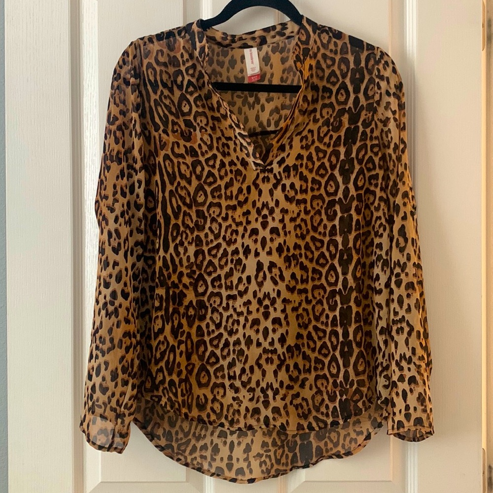 Animal printed blouse. Business casual
